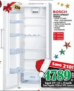 Bosch 324Ltr White Upright Fridge KSV33NW30