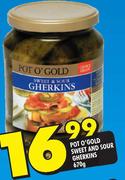 Pot O' Gold Sweet And Sour Gherkins-670g