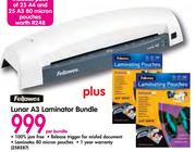 Fellowes Lunar A3 Laminator Bundle-Per Bundle