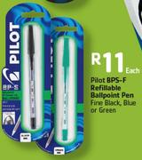 Pilot BPS-F Refillable Ballpoint Pen-Each