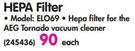 HEPA Filter ELO69