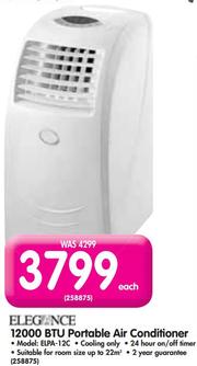 elegance portable air conditioner elpa 12c