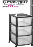 Big Jim 3 Drawer Storage Set