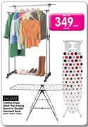 Home Clothes Dryer, Mesh Top Ironing Board Or Double Garment Rack