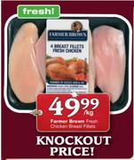 Farmer Brown Fresh Chicken Breast Fillets-Per Kg