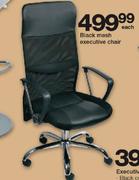Black Mesh Executive Chair-Each