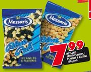 Messaris Salted Peanuts/Peanuts & Raisins-150gm Each