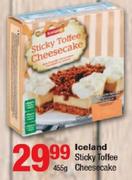 Iceland Sticky Toffee Cheesecake-455g
