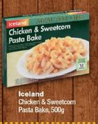 Iceland Chicken & Sweetcorn Pasta Bake-500g