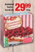 Iceland Aarbeikaaskoek-540g