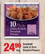 Iceland Garlic & Herb Breaded Prawns-165g
