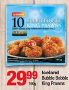 Iceland Bubble Bobble King Prawns-160g