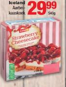 Iceland Aarbei-Kaaskoek-540g