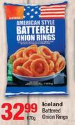 Iceland Battered Onion Rings - 670g