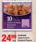 Iceland Garlic & Herb Breaded Prawns - 165g