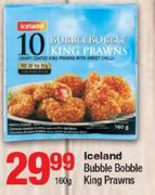 Iceland Bubble Bobble King Prawns - 160g