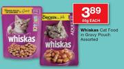 Whiskas Cat Food In Gravy Pouch Assorted-85g Each