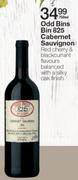 Odd Bins Bin 825 Cabernet Sauvignon-750ml
