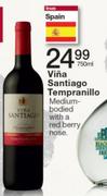 Spain Vina Santiago Tempranillo-750ml