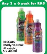 Rascals Ready-to-Drink(All Variants)-6 x 300ml-3's