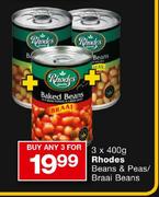 Rhodes Beans & Peas/Braai Beans-3's