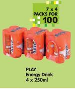 Play Energy Drink-7x4 x 250ml