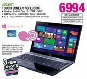 Acer Touch Screen Notebook