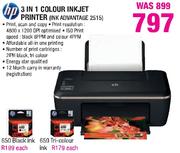 HP 3-In-1 Colour Inkjet Printer(Ink Advabtage2515)