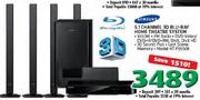 Samsung 5.1 Channel 3D Blu Ray Home Theatre System(HT-F5550K)