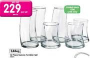 Libbey 16 Piece Swerve Tumbler Set
