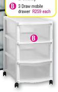 Big Jim 3 Draw Mobile Drawer-Each