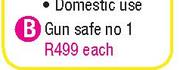 Gun Safe No 1-Each