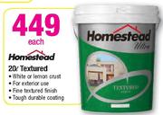 Homestead 20Ltr Textured-Each