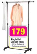 Single Rail Clothes Rack