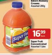 Super Fruit Concentrated Assorted-1L Each