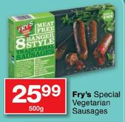  Fry's Special Vegetarian Sausages-500gm