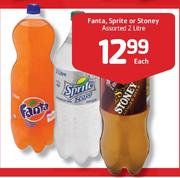 Fanta, Sprite Or Stoney Assorted-2L Each