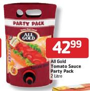 All Gold Tomato Sauce Party Pack - 2L