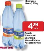  Aquelle Flavoured Sparkling Mineral Water Assorted-500ml Each