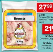 Goldi Frozen Chicken Breasts/Thighs-1.5 Each