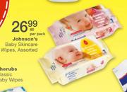 Johnson's Baby Skincare Wipes Assorted-80's Per Pack