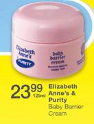 Elizabeth Anne's & Purity Baby Barrier Cream-125ml