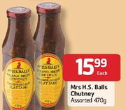 Mrs H.S. Balls Chutney Assorted-470g Each
