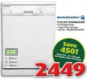  Kelvinator 12 Place Dishwasher(KD12WW1)
