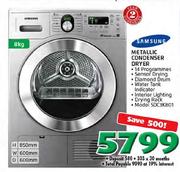 Samsung Metallic Condenser Dryer-8kg(SDC3K801)