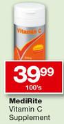 MediRite Vitamin C Supplement-100's