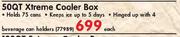 50QT Xtreme Cooler Box-Each