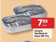 Jutland Sardines In Soya Oil-106g Each