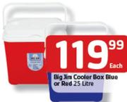 Big Jim Cooler Box Blue Or Red-25L Each