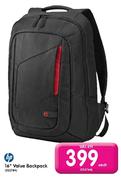 HP 16" Value Backpack-Each